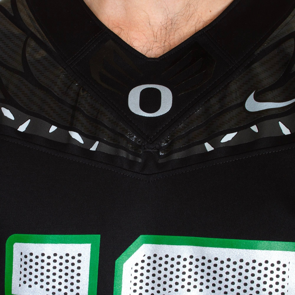 Student Athlete, Nike, Black, Jerseys, Polyester, Men, Football, Classic Oregon O, Tonal, Diamond Plate, #10, NIL, Matayo Uiagalelei, 983430